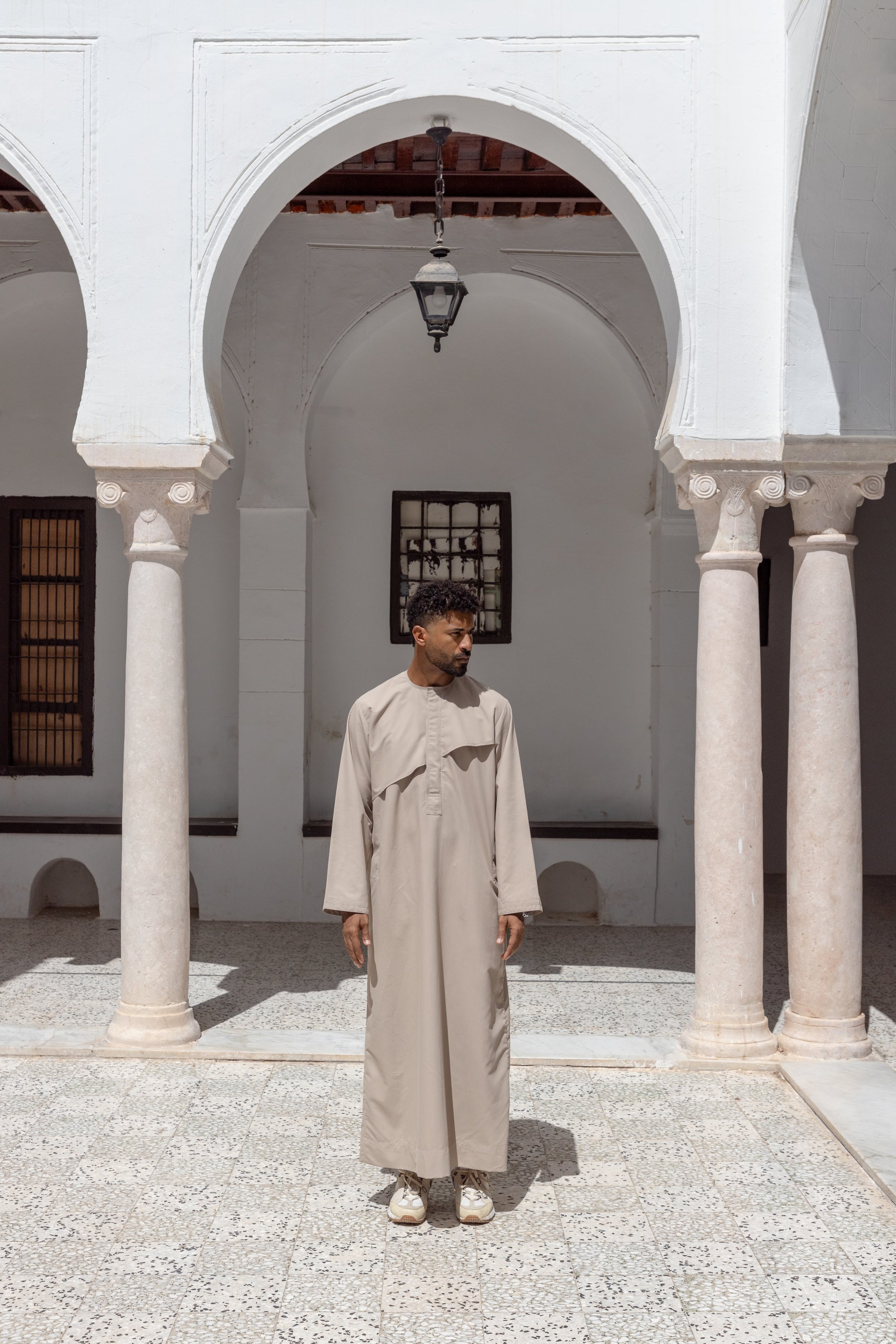 Drape-Cut Thobe - Desert